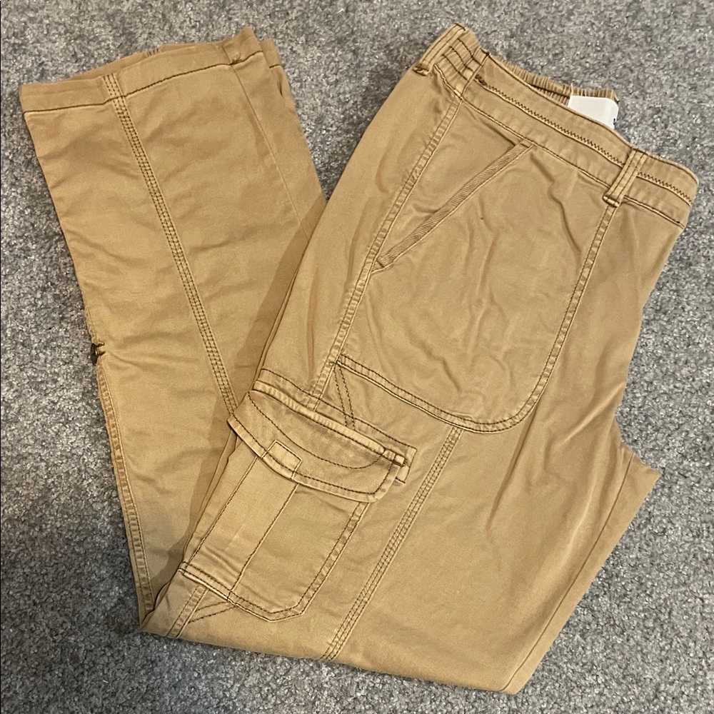Sonoma Women's Tan Versatile Cargo Straight Leg Pants